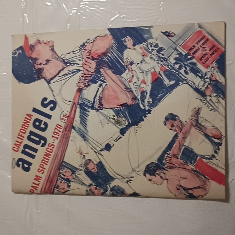 Vintage California Angels Palm Springs 1970 Training Home Booklet